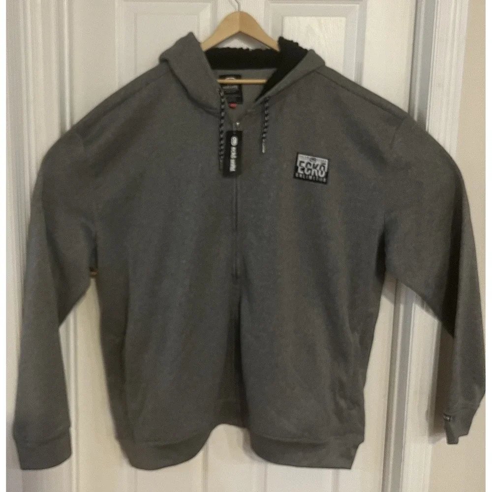 ECKO UNLTD Hoodie Mens 5XL NWT Gray‎ Full Zip Big Tall Rhino Logo Sweatshirt